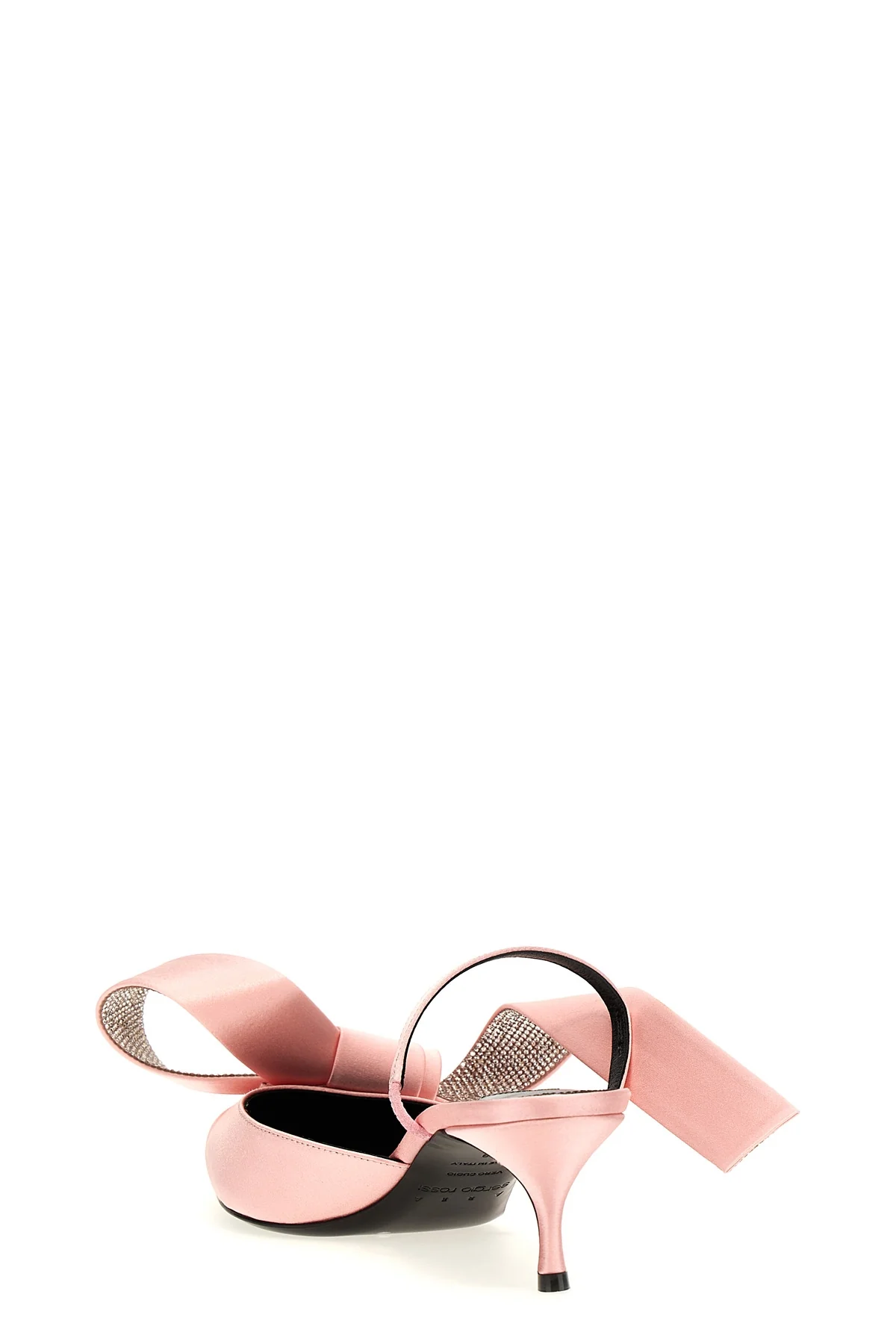 sergio rossi x area area marquise mules in satin