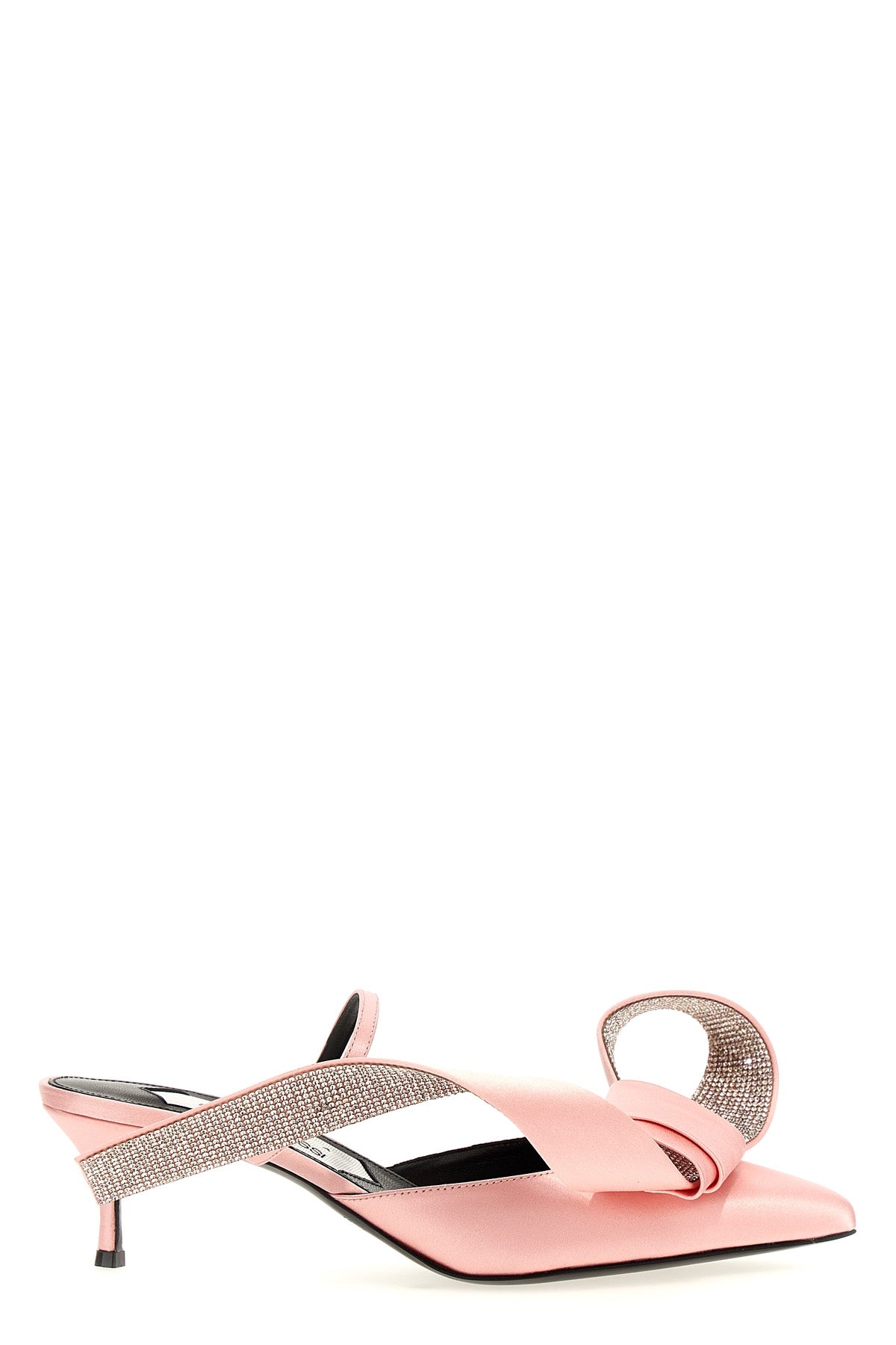 SERGIO ROSSI 38.5 sergio rossi x area area marquise mules in satin