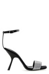 evangelie patent leather sandals in satin