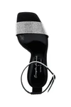 evangelie patent leather sandals in satin