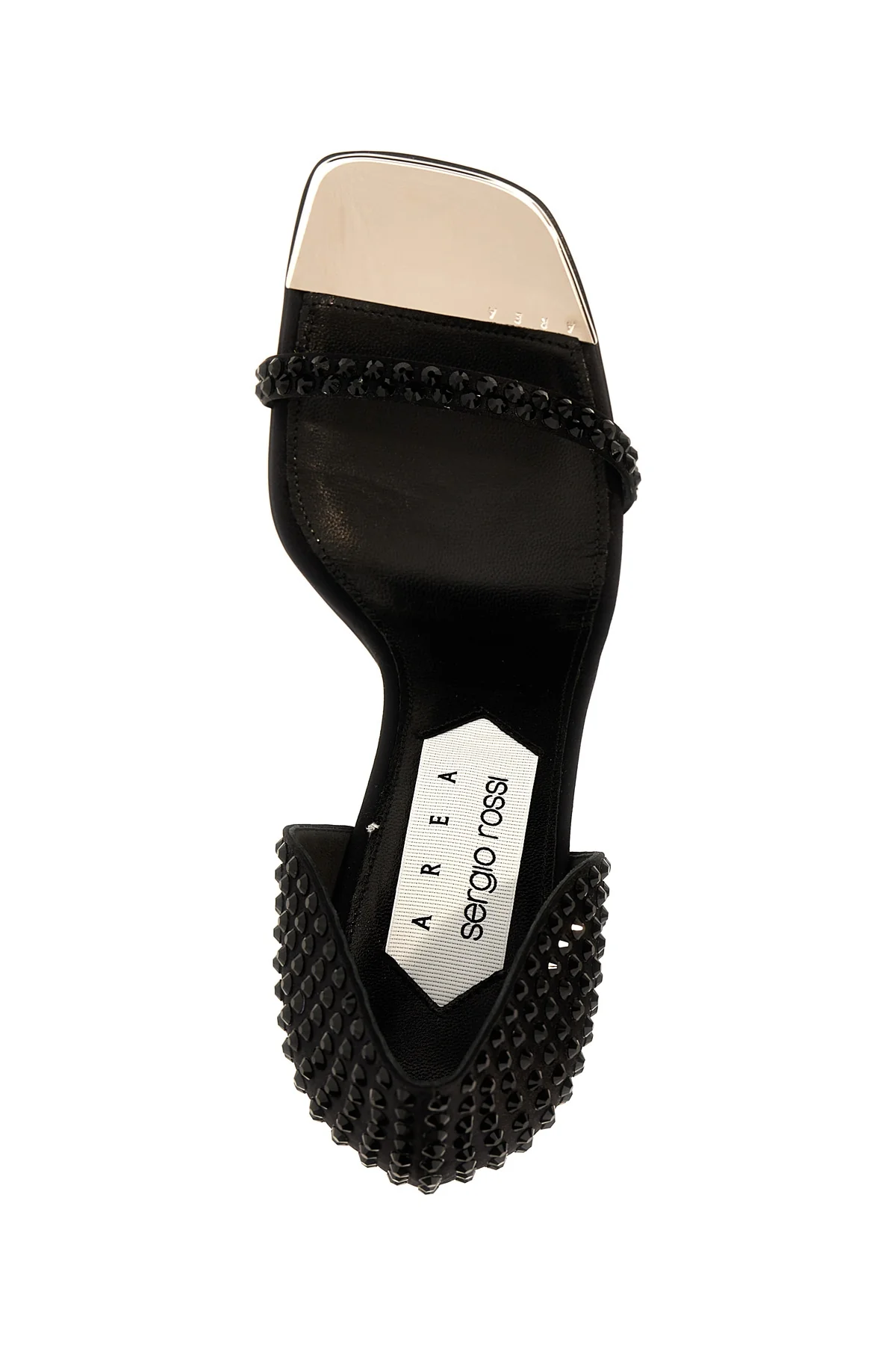sergio rossi x area area dagger satin sandals