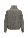 check jersey bomber jacket