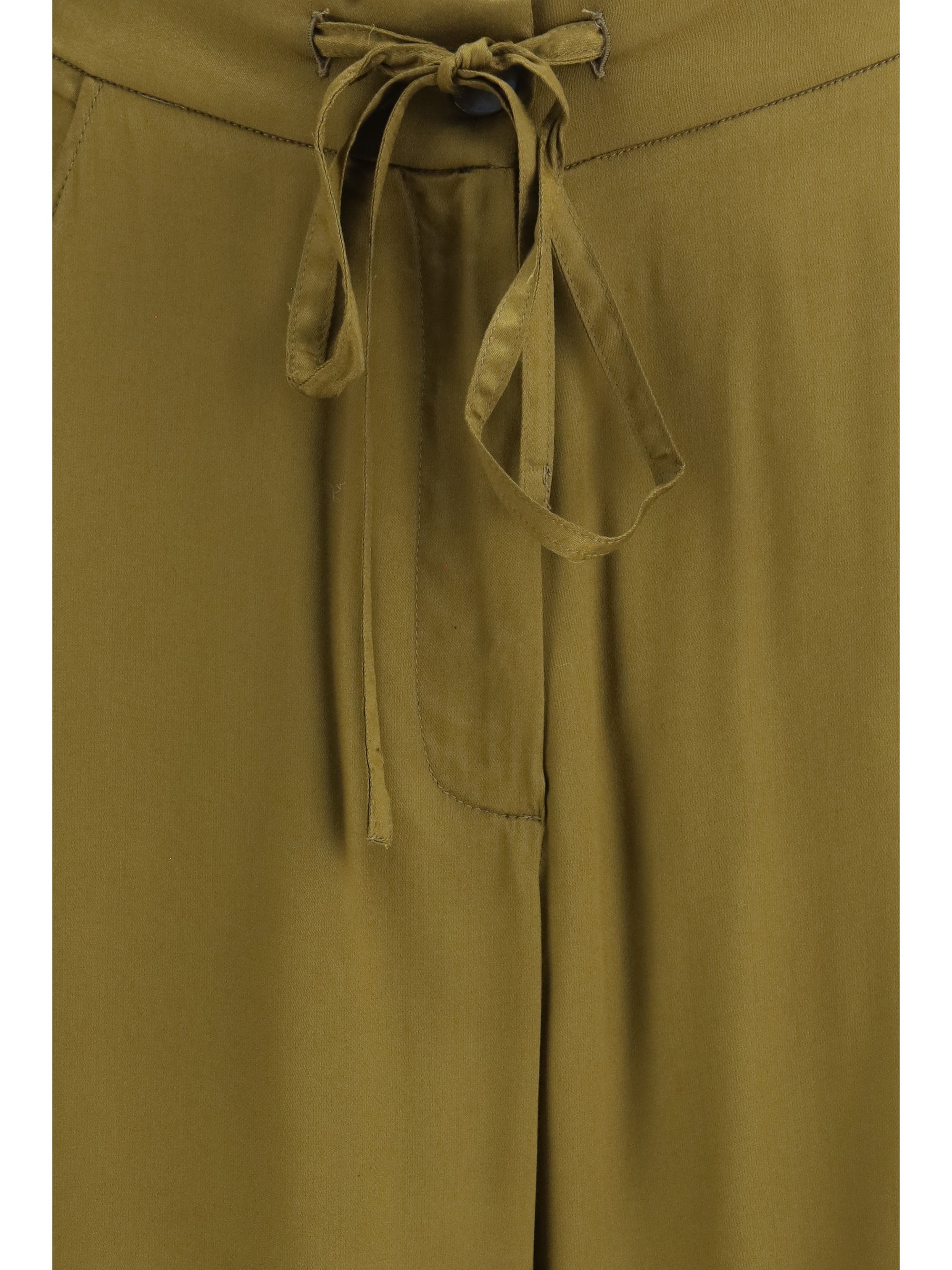 barrel-leg pants with drawstring in viscose
