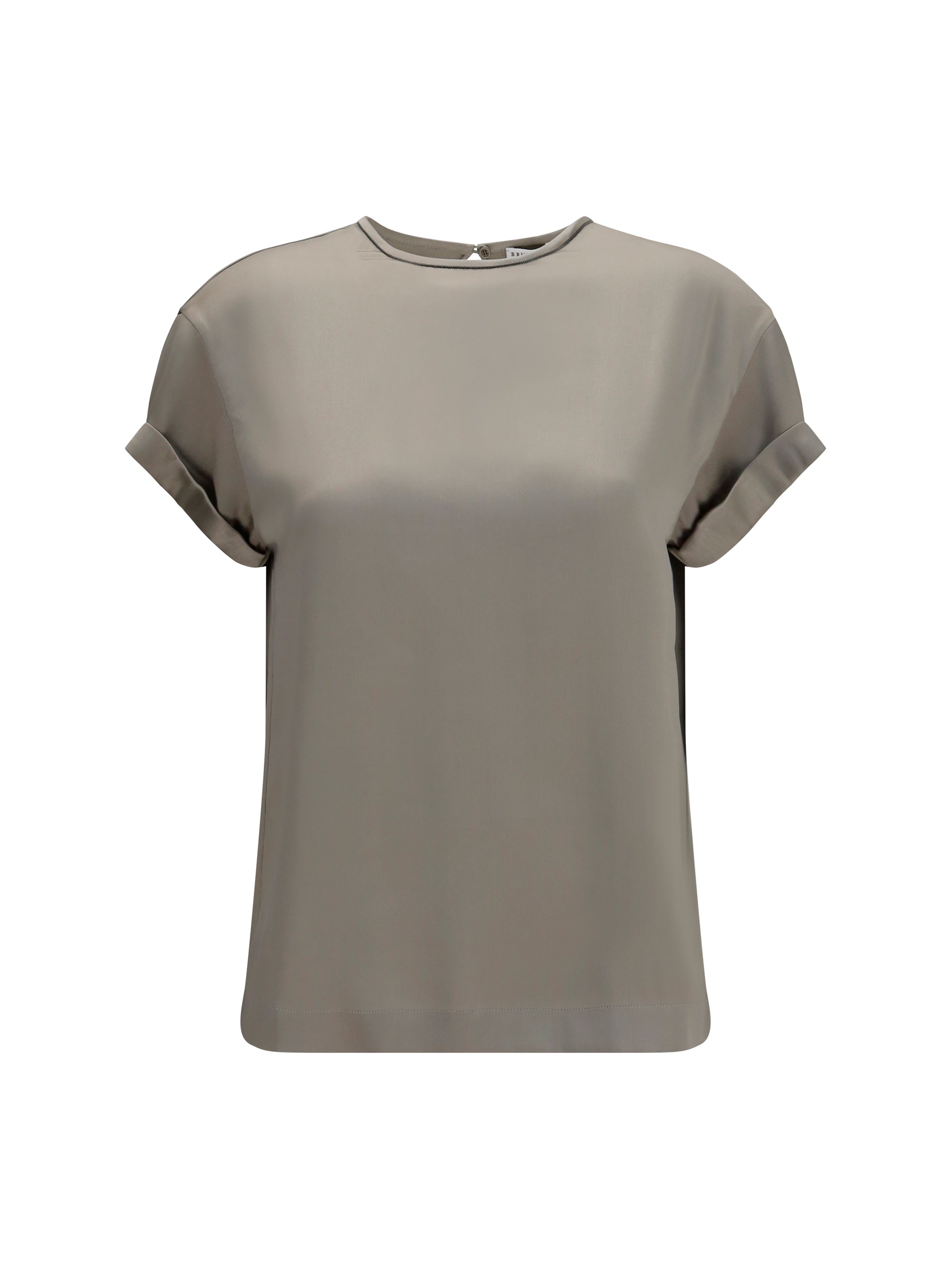 silk blouse with monili chain
