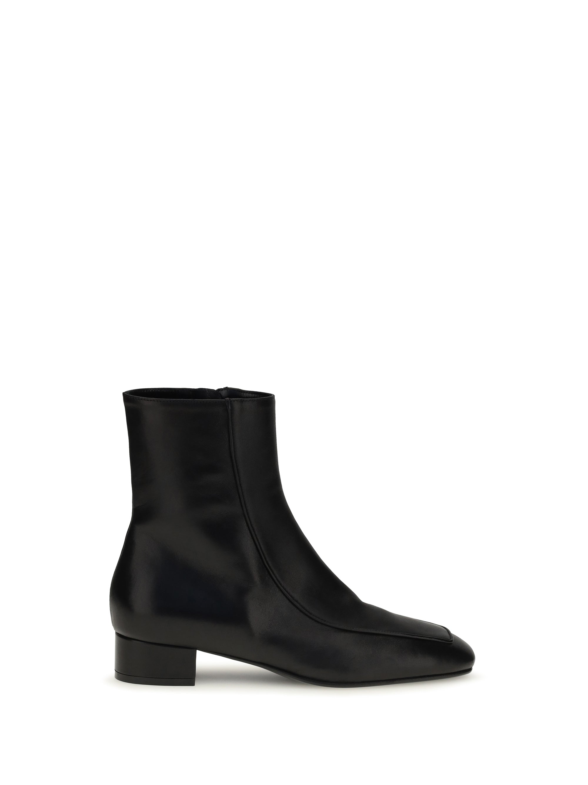 HERBERT LEVINE 36.5 shadow ban leather ankle boots