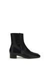 shadow ban leather ankle boots