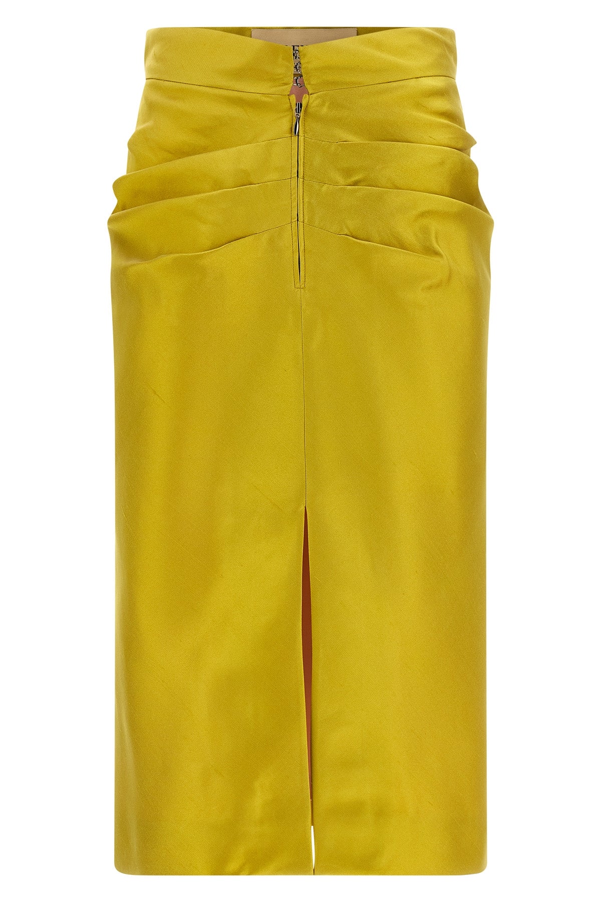 VALENTINO GARAVANI 38 shantung silk midi skirt