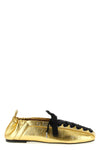 lace-up ballet flats in pélinova®