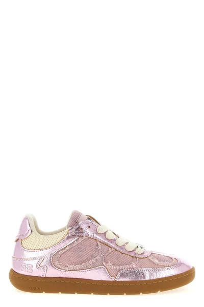 08 sneakers in denim-effect fabric