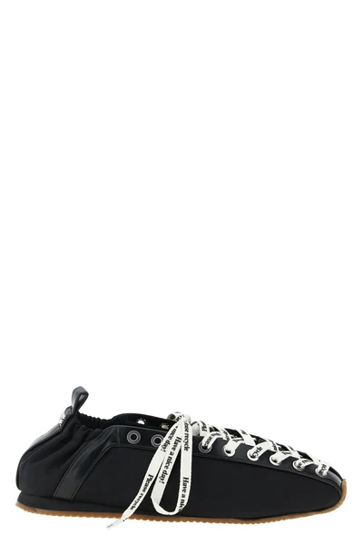sporty nylon ballet flats