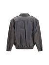 charlie ares leather bomber jacket