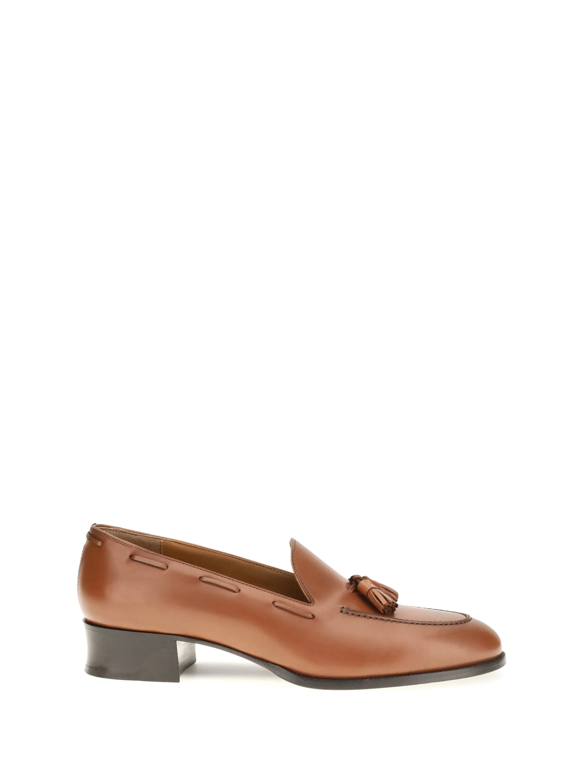 LORO PIANA 37 serge tassel calfskin loafers