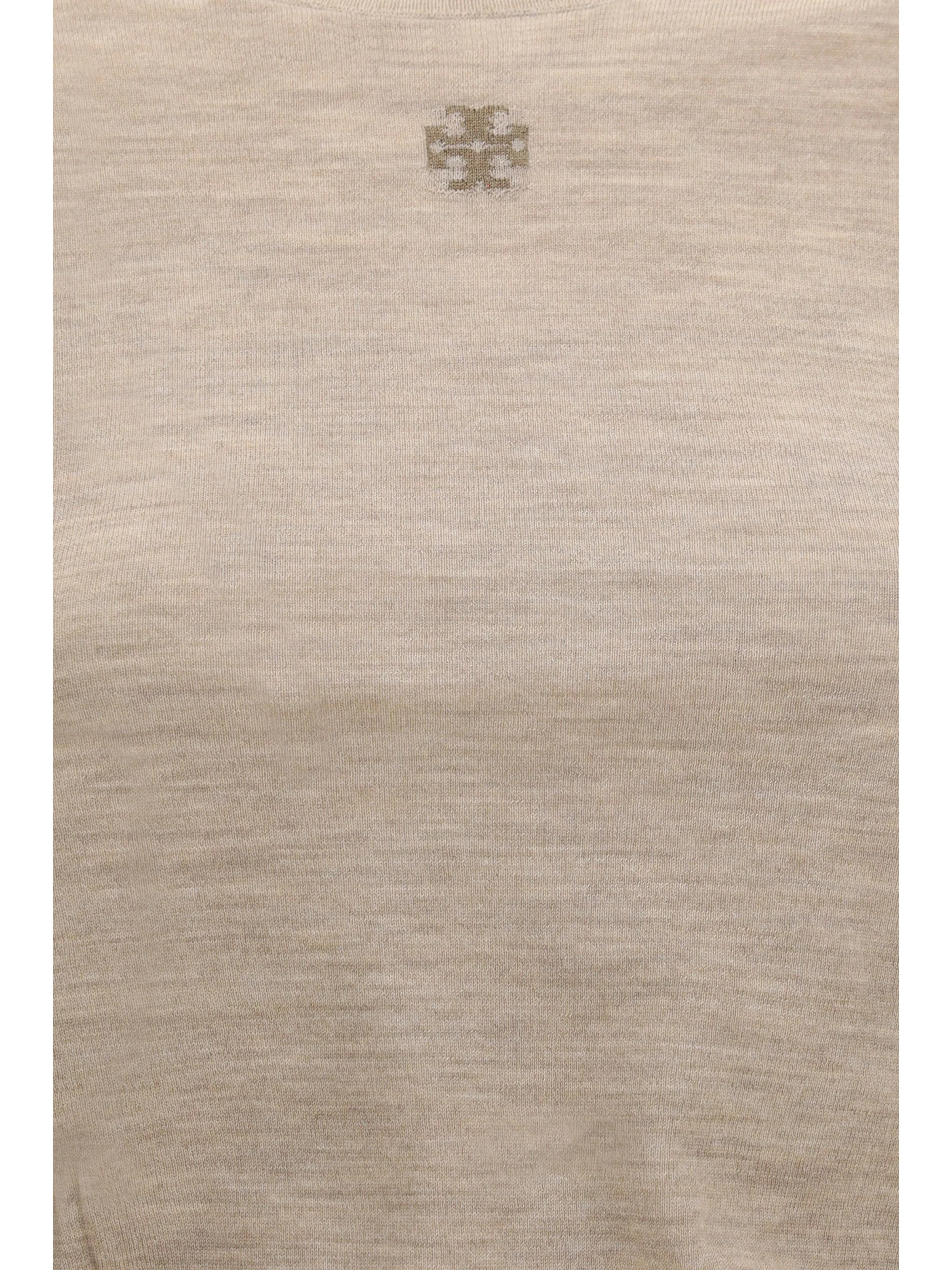 t logo wool sweater