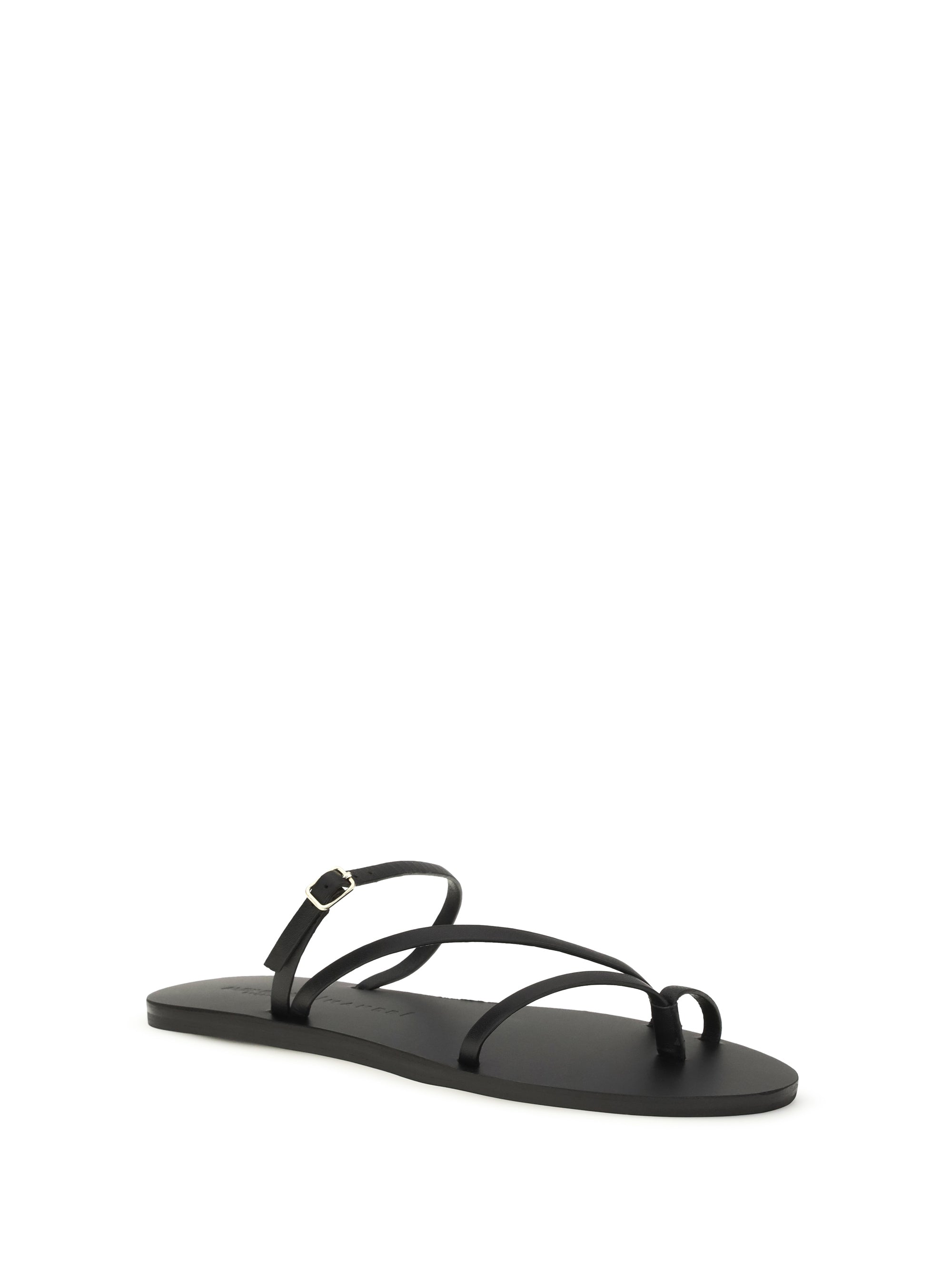 MANEBI 38 giorgia leather strappy sandals