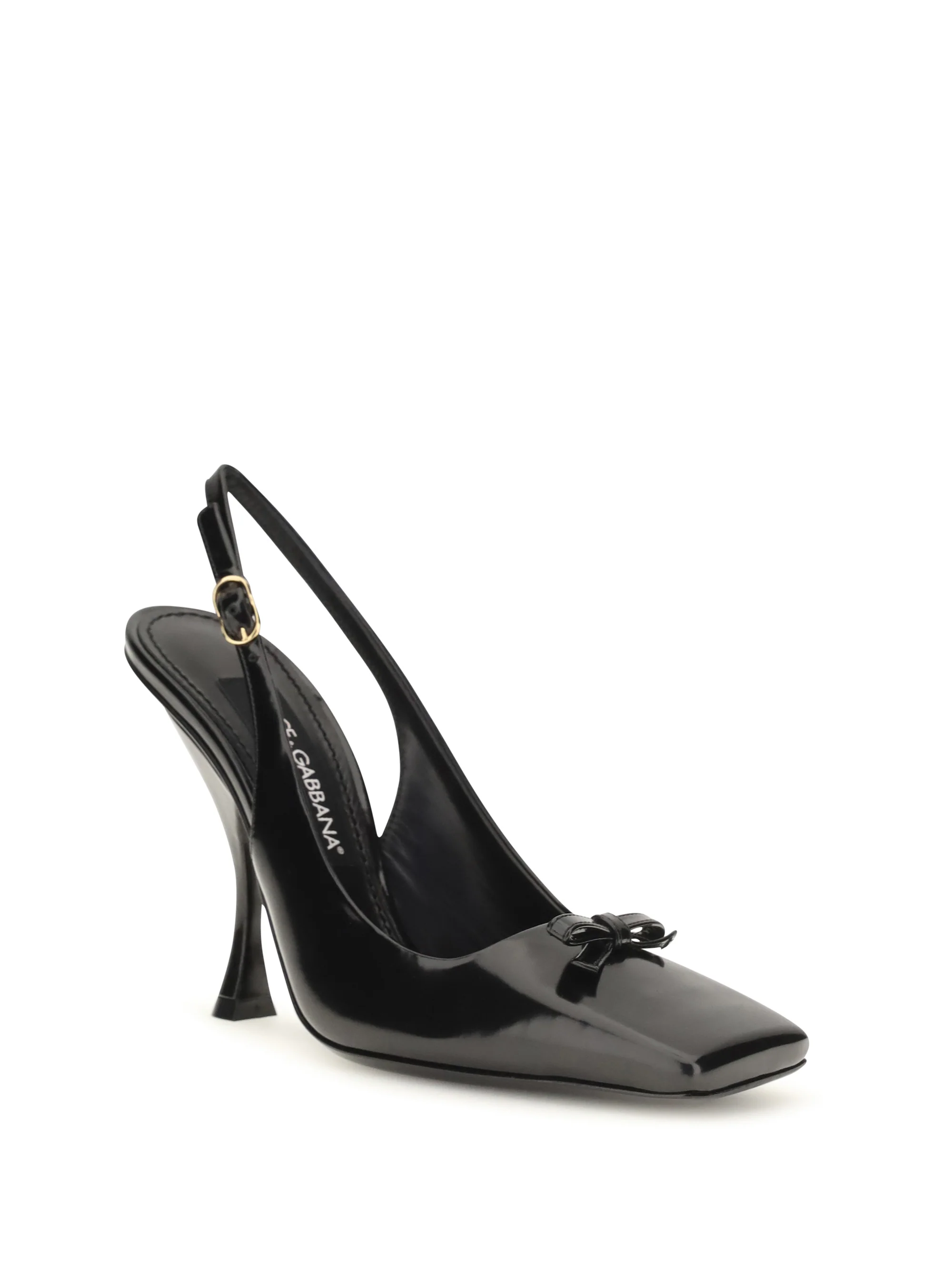 DOLCE amp; GABBANA 36 leather slingback pumps