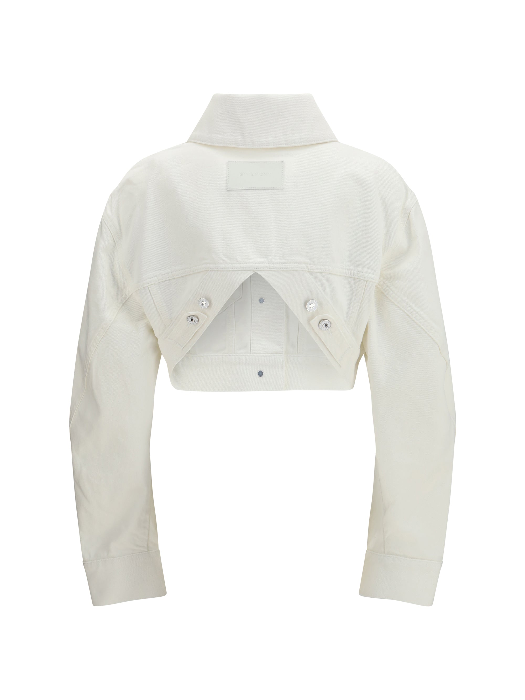 GIVENCHY 38 cocoon reversed-effect raw denim jacket