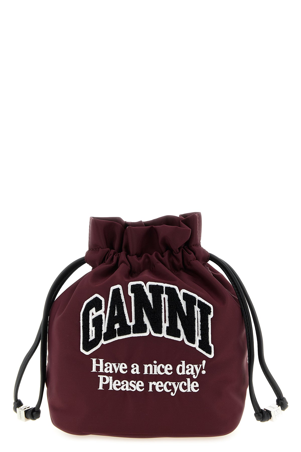 GANNI OS nylon pouch
