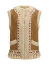 suede and fur vest