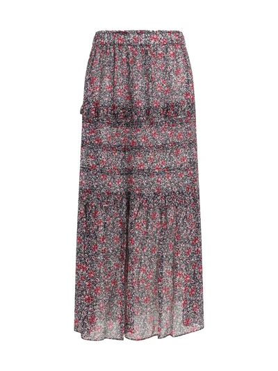 volomia long ruffled skirt