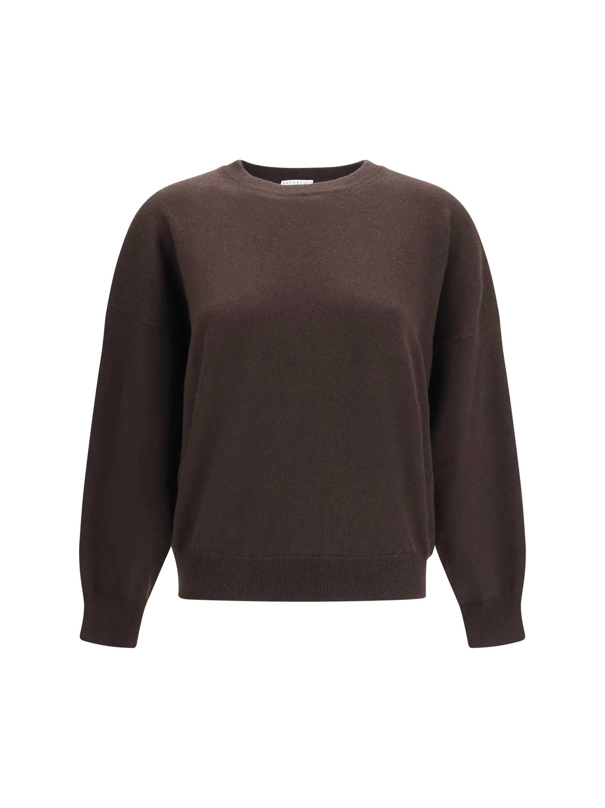 BRUNELLO CUCINELLI L cashmere sweater with monili chain