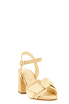 maxi clarita sandals in two-tone natural raffia woven