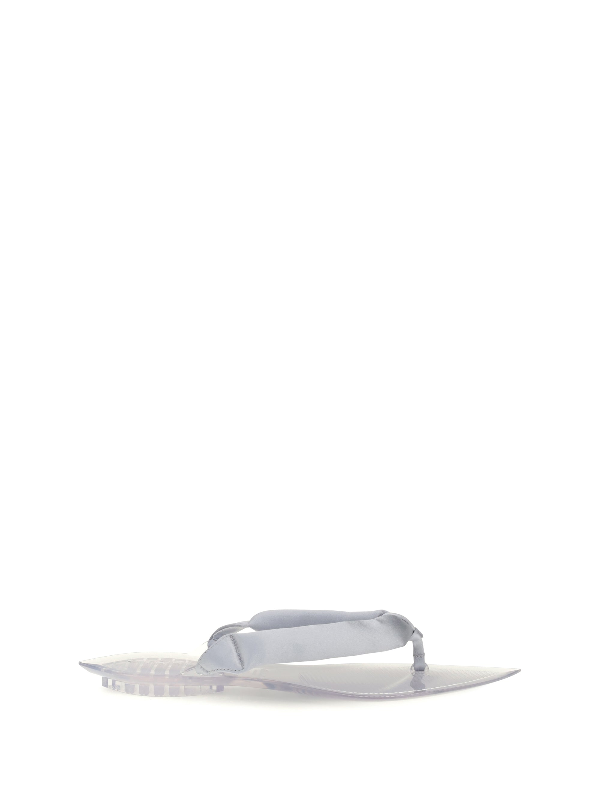 ALAIA 37 satin flip-flop sandals