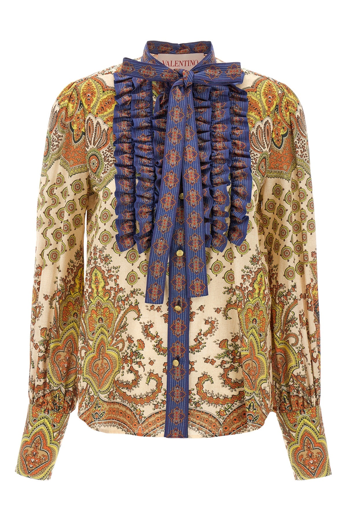 VALENTINO GARAVANI 42 voyage imaginaire cotton shirt