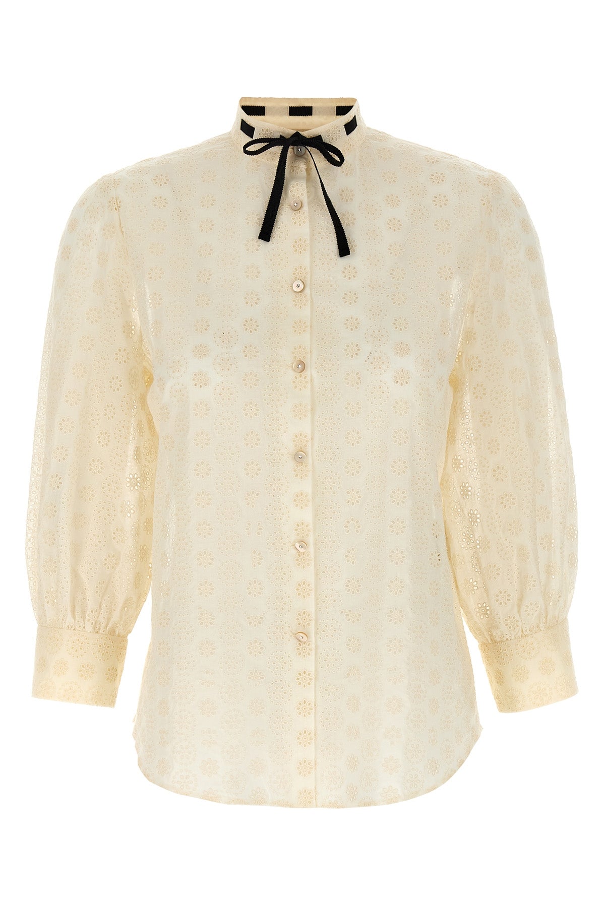 VALENTINO GARAVANI 42 daisy sangallo polka dot shirt