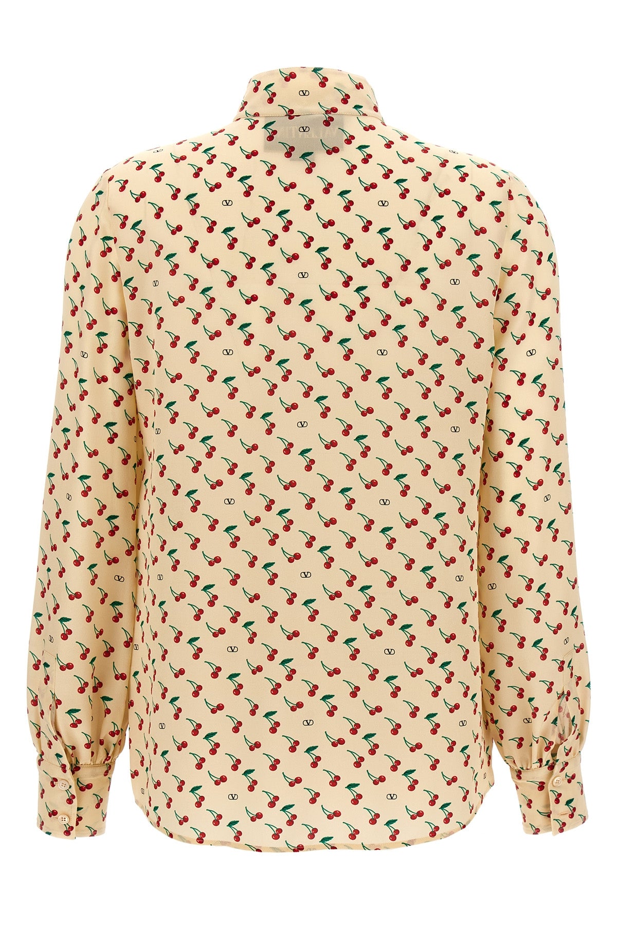 VALENTINO GARAVANI 40 all-over crepe de chine silk shirt
