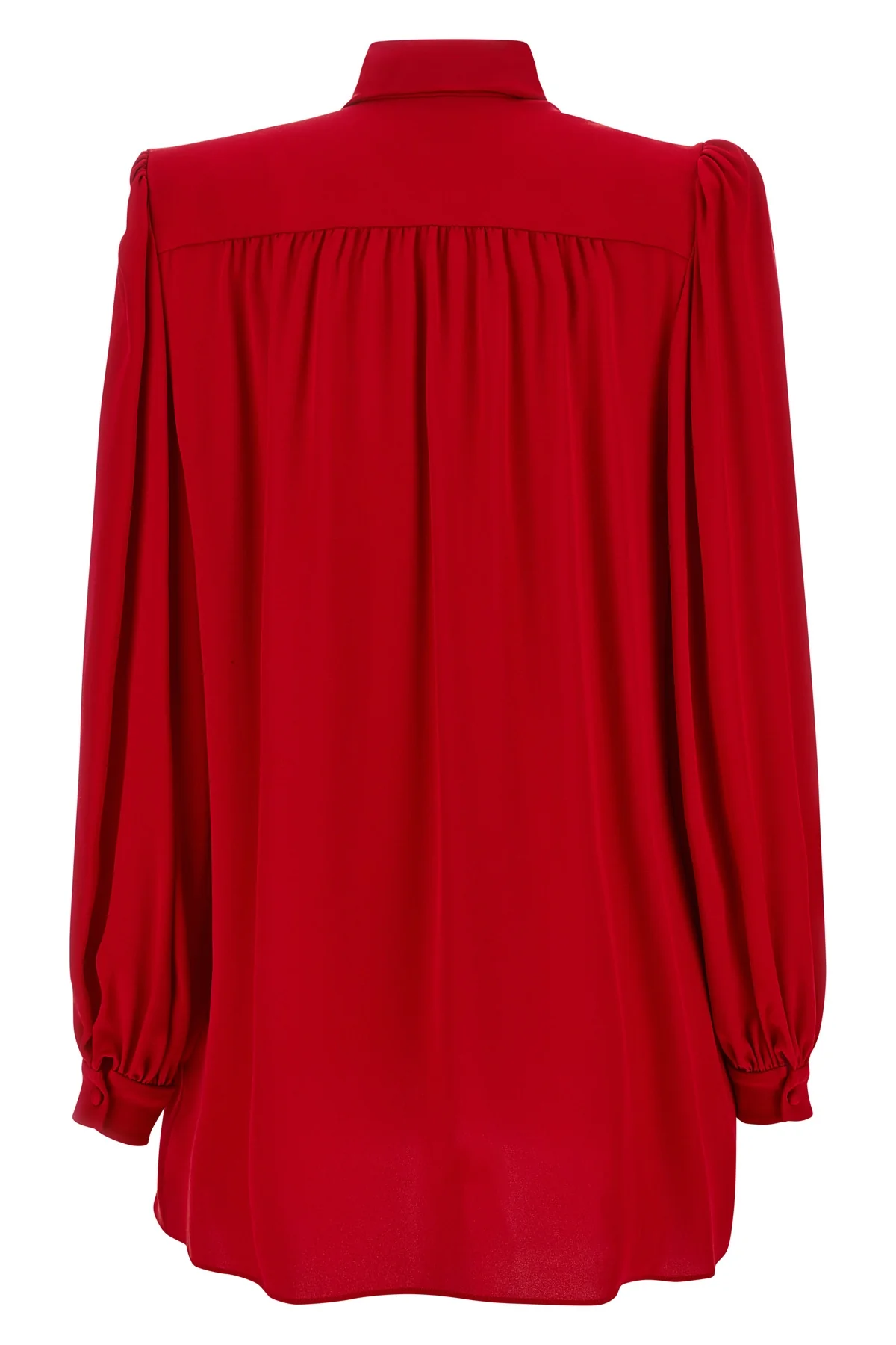 the valentino garavani bow shirt features a fluid tailored silhouette