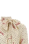 bollicine plusdepois print crepe de chine silk shirt