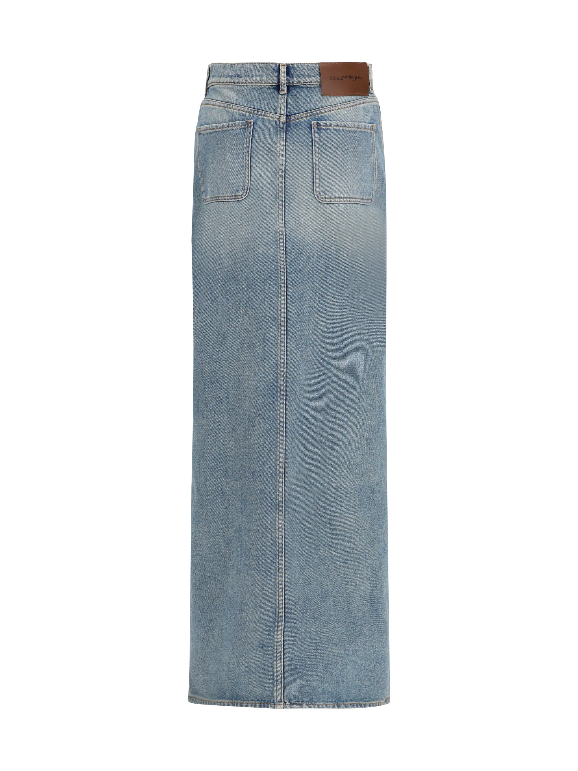 denim circle skirt