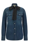 the valentino garavani denim shirt redefines the codes of casual wear through a
