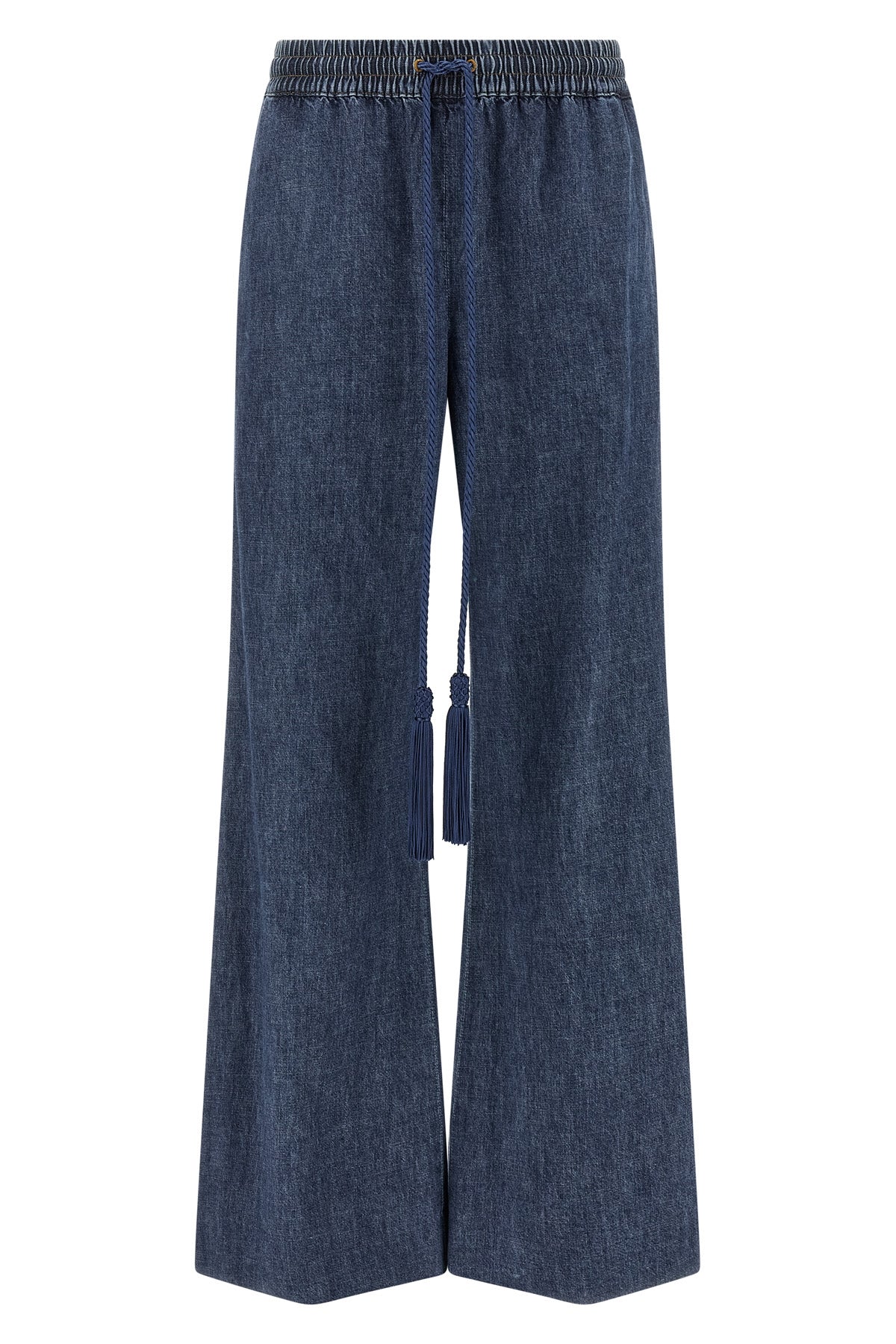 VALENTINO GARAVANI 38 solid chambray medium wash denim jeans