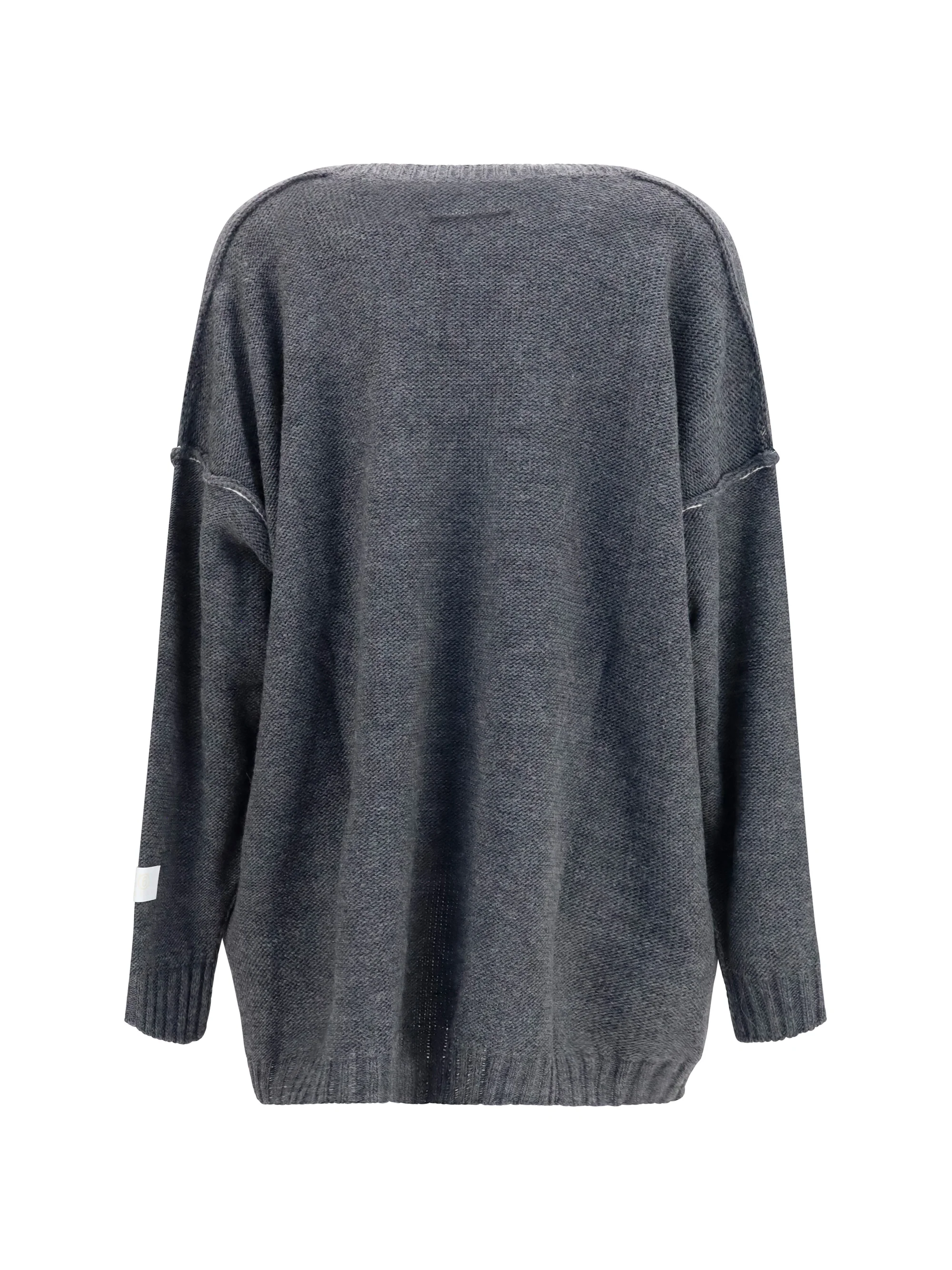 MM6 M oversized v-neck sweater