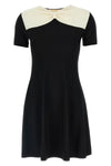 solid stretch viscose mini dress