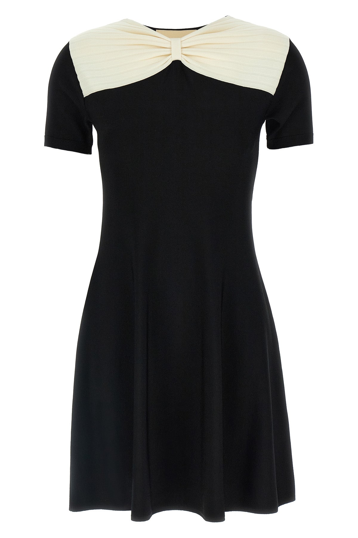 solid stretch viscose mini dress