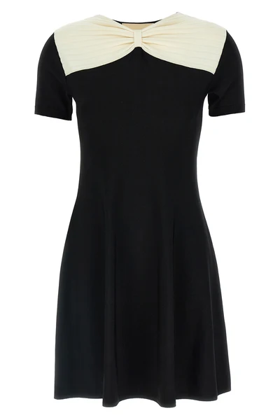 solid stretch viscose mini dress