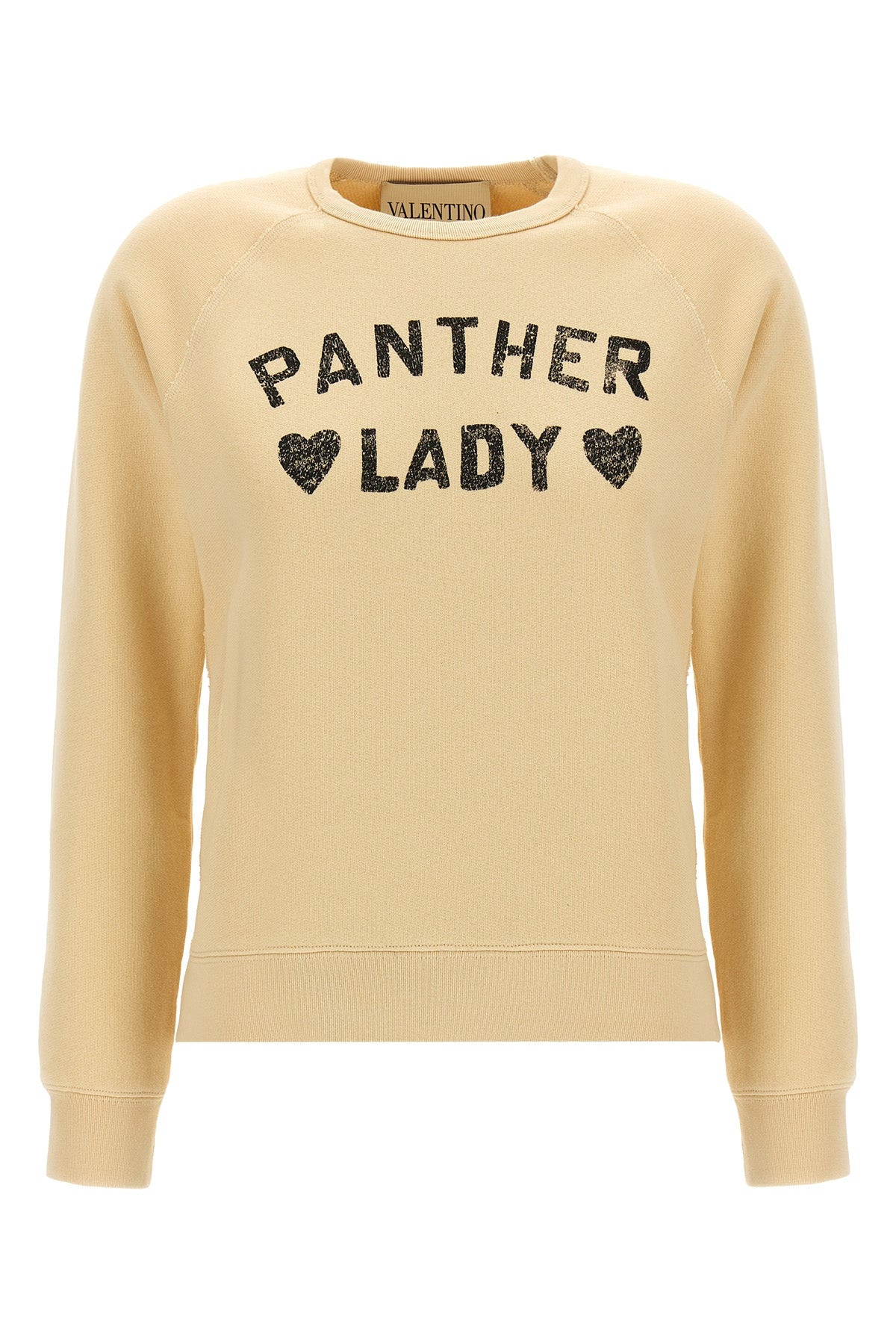 VALENTINO GARAVANI L panther lady sweatshirt in brushed cotton