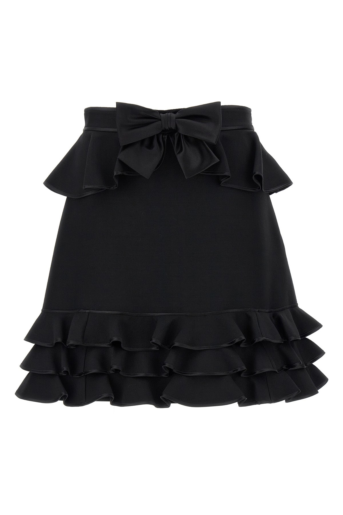 VALENTINO GARAVANI 40 crepe couture mini skirt