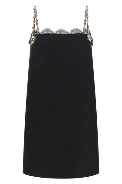 wool and silk mini dress