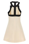 crepe couture mini dress