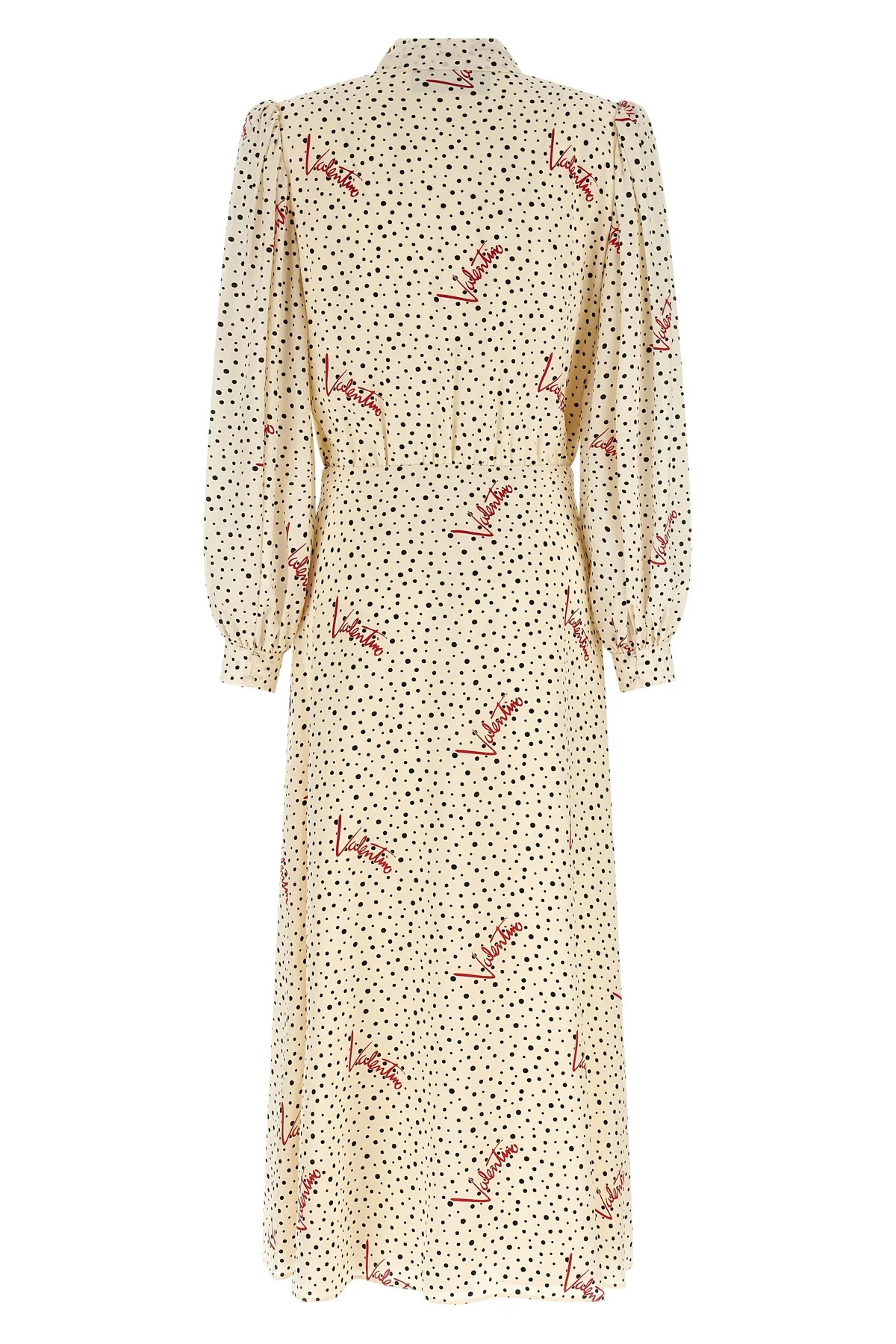 all over bollicine plusdepois crepe de chine print crepe de chine midi dress