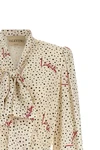 all over bollicine plusdepois crepe de chine print crepe de chine midi dress