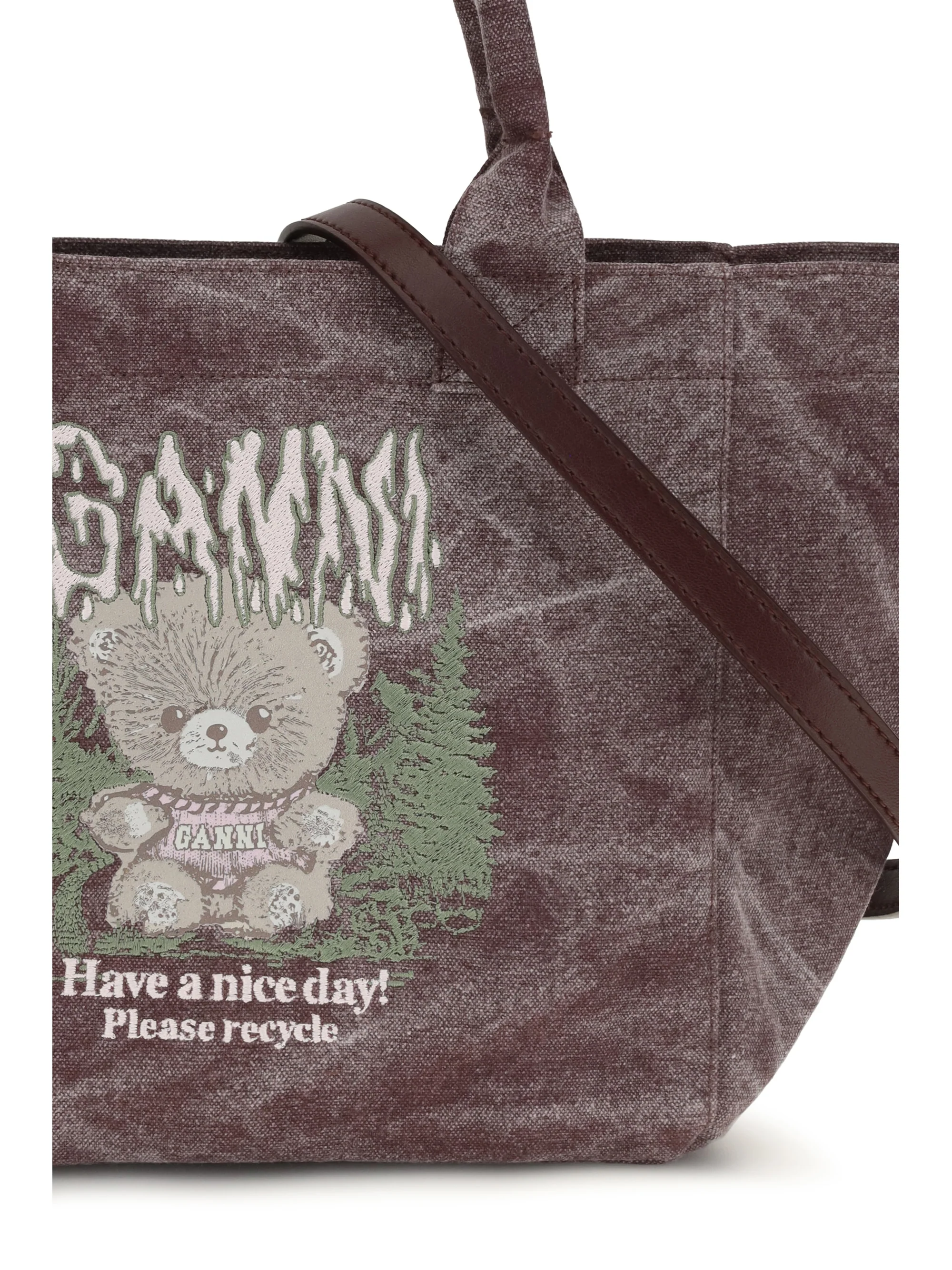 small teddy tote bag
