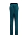 stretch silk satin pants