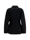 sculptural oversized-sleeve jacket