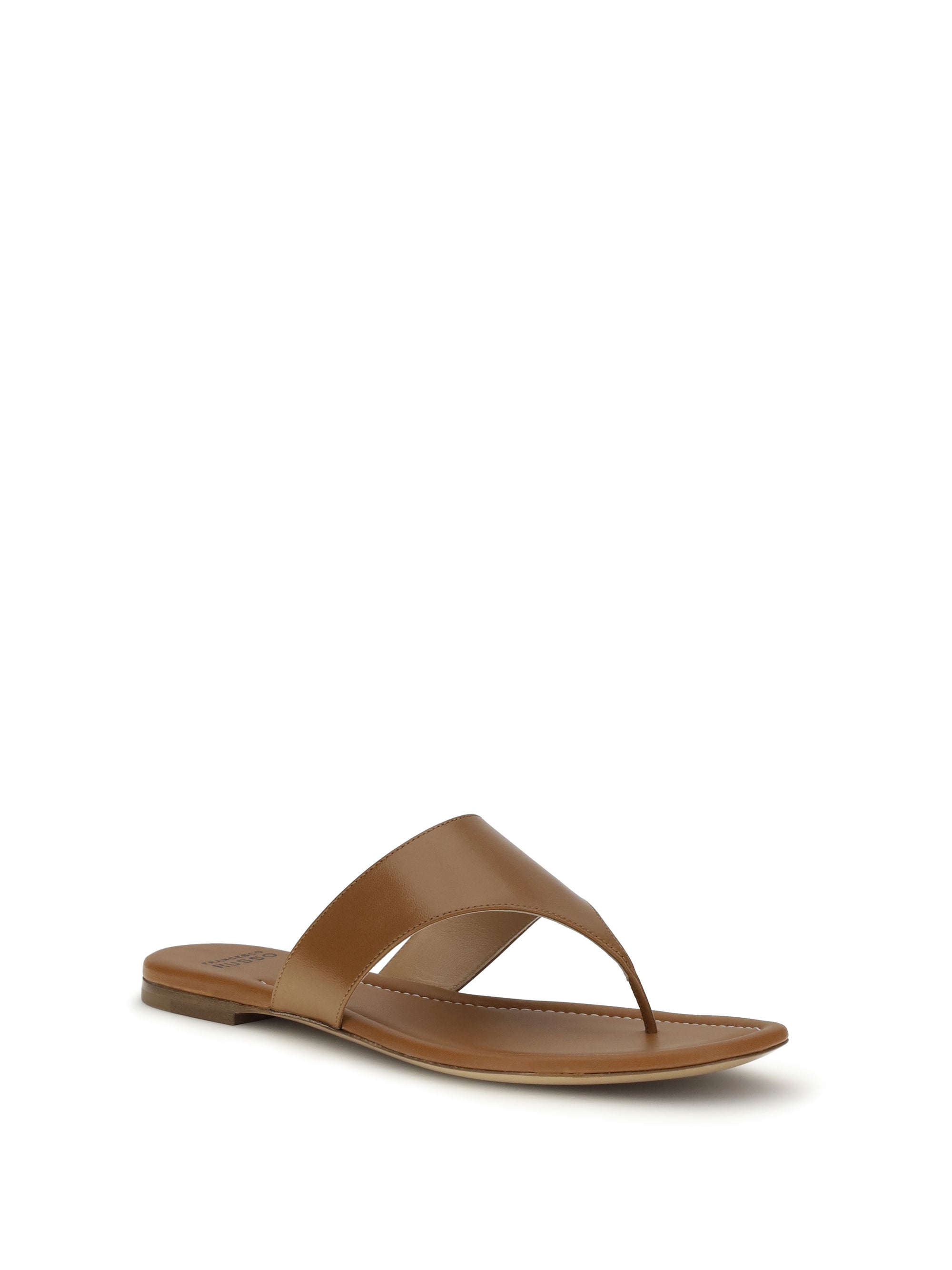 FRANCESCO RUSSO 37 leather sandals