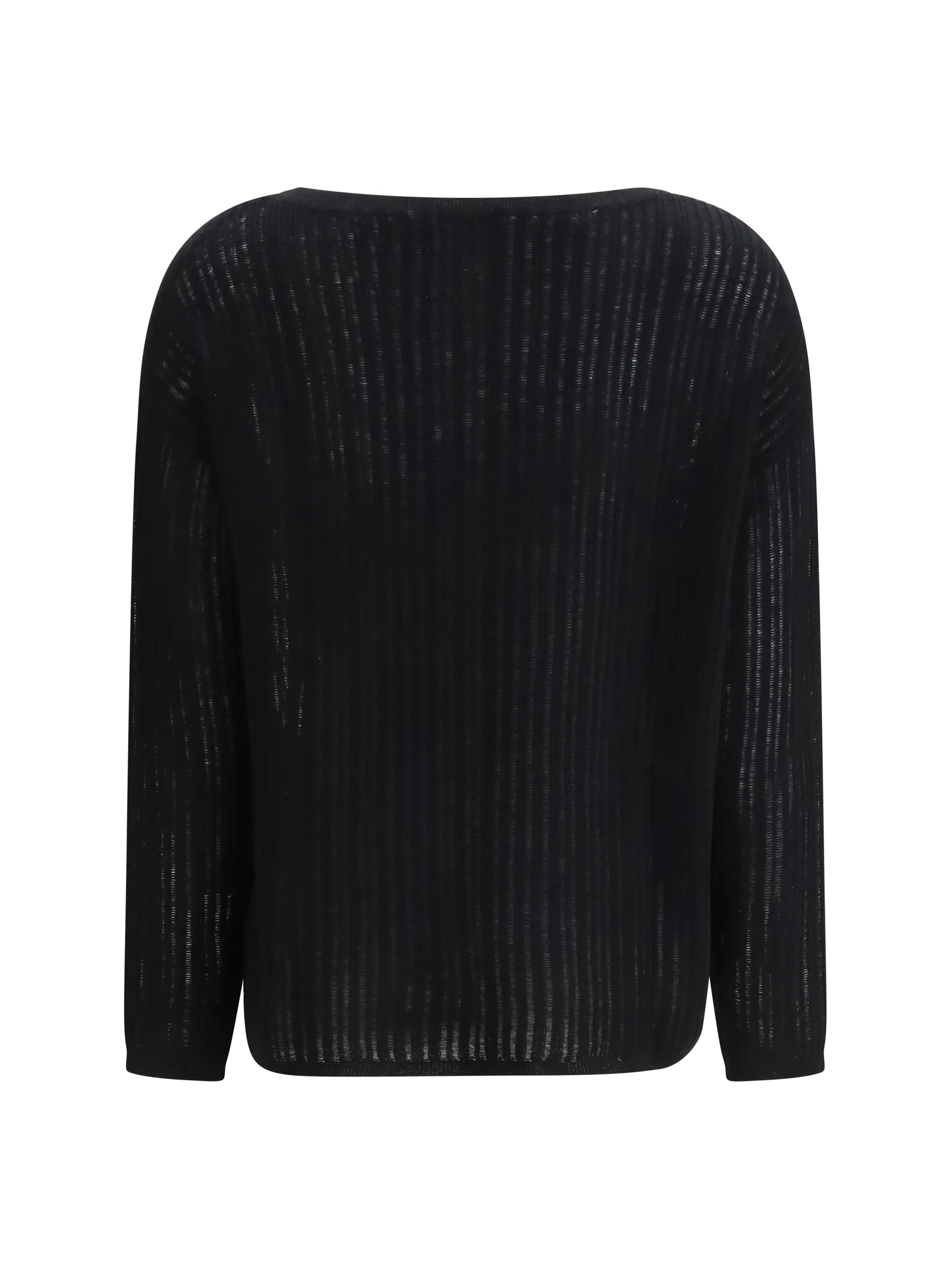 rib-knit crew-neck sweater