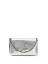 falabella metallic fabric shoulder bag